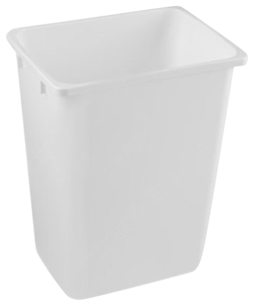 Rok Hardware Trash and Recycling Bin, 36 Quart White Contemporary