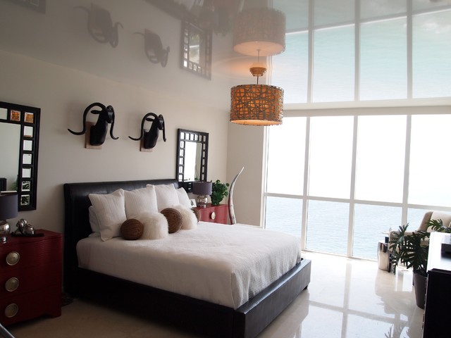 L Hermitage Modern Bedroom Miami By High Tech Ceiling