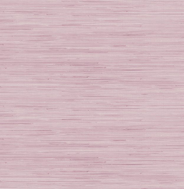Lilac Classic Faux Grasscloth Peel & Stick Wallpaper Contemporary