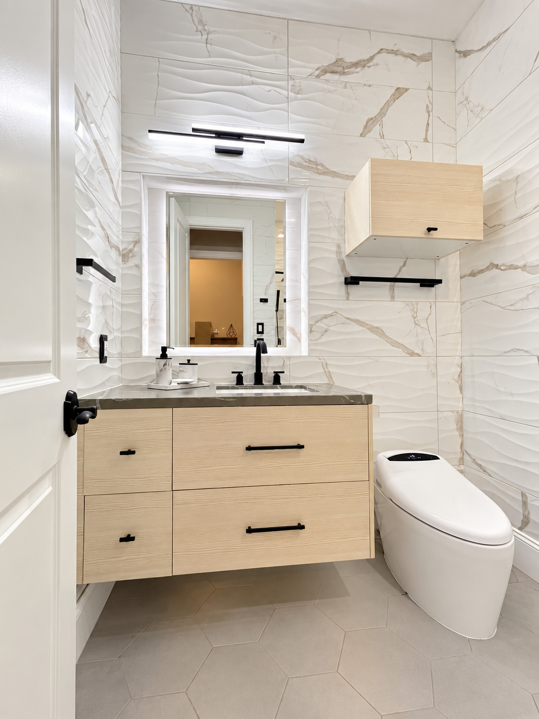 Modern/Contemporary Guest Bathroom Remodeling in Cypress, TX