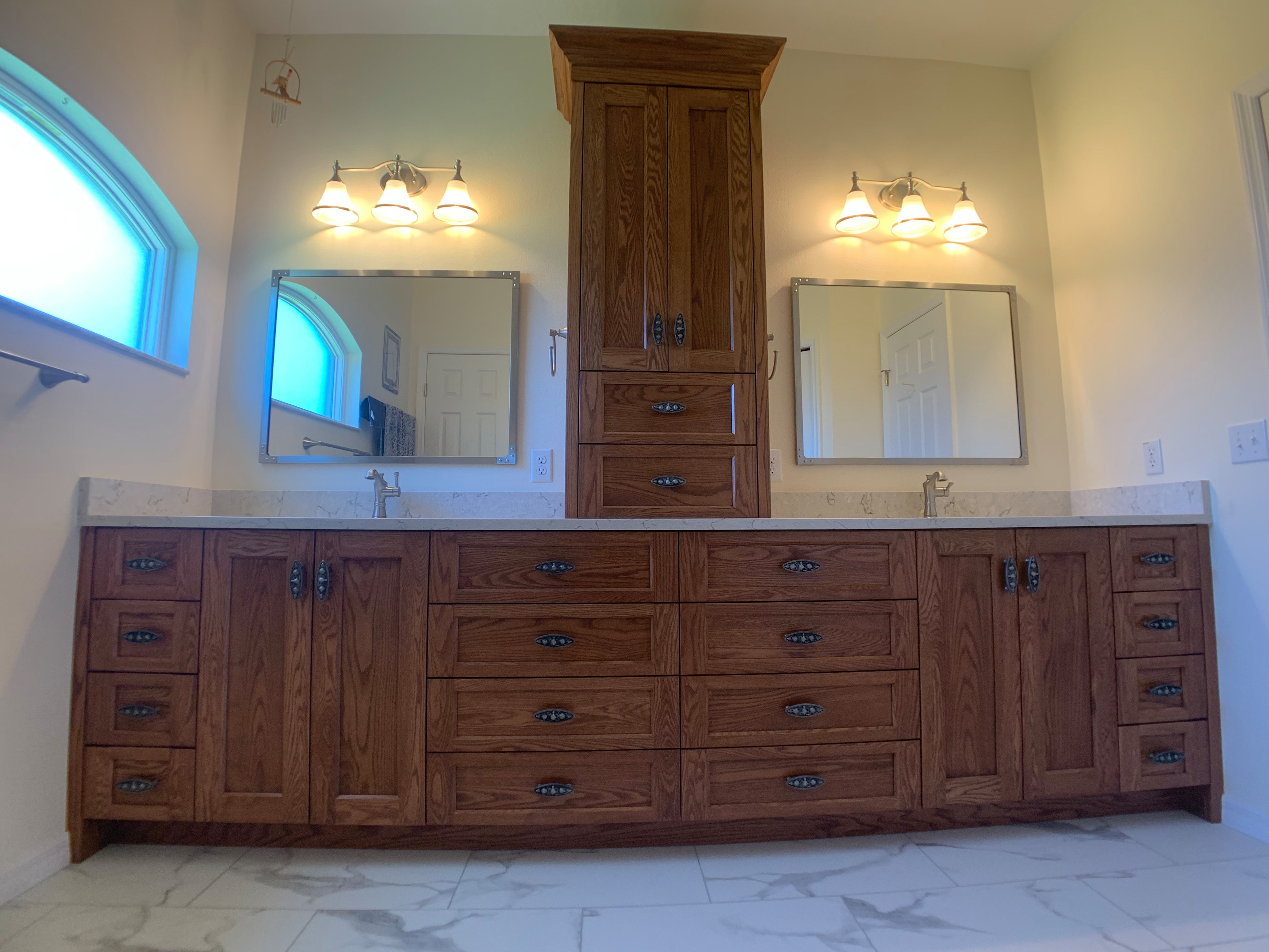 Custom Oak Vanity