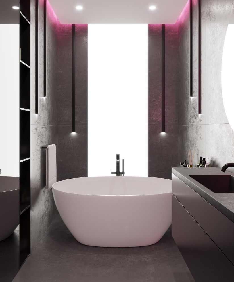 Квартира для молодого человека с разными вариантами освещения