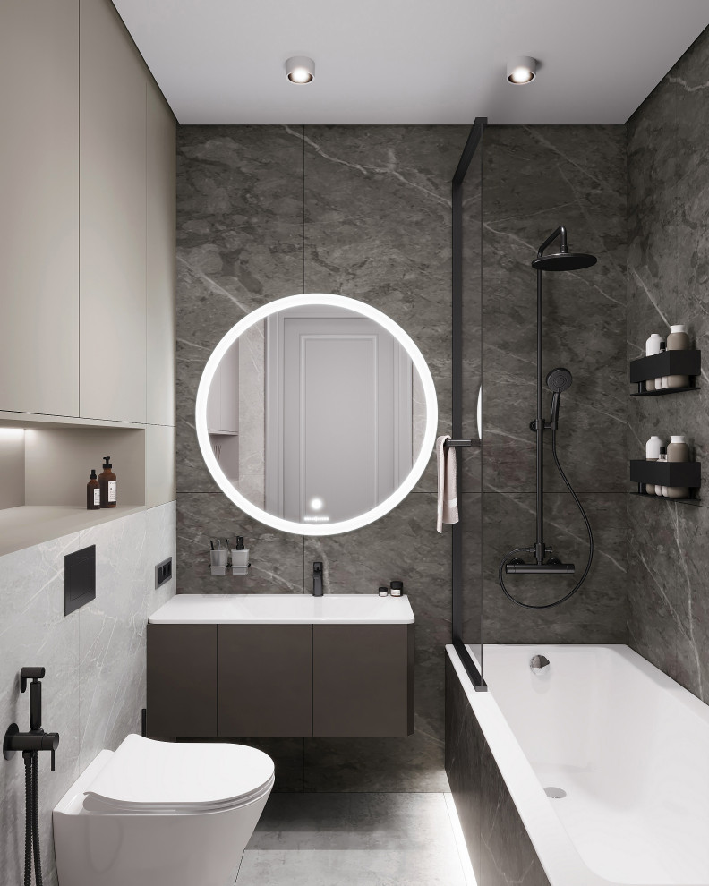 Дизайн интерьера квартиры с открытой террасой в жилом комплексе "Тармо"