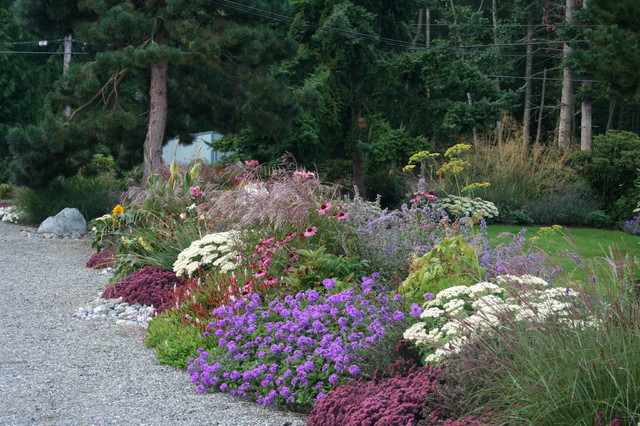 How To Make A Flower Bed Houzz, How To Layout A Flower Garden