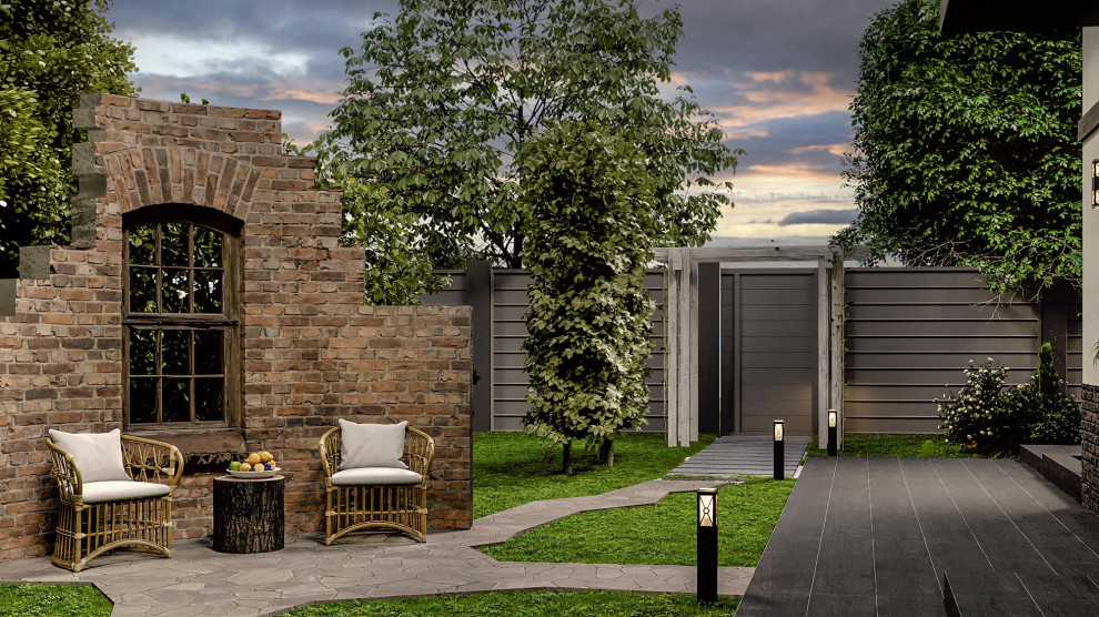 Дизайн- проект  фасада и благоустройства  жилого дома