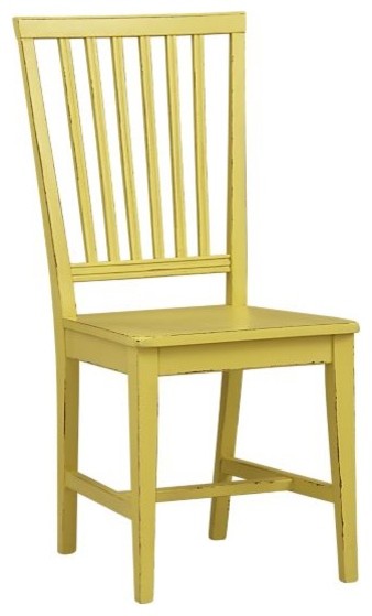 Village Citronella Yellow Side Chair| Crate&Barrel