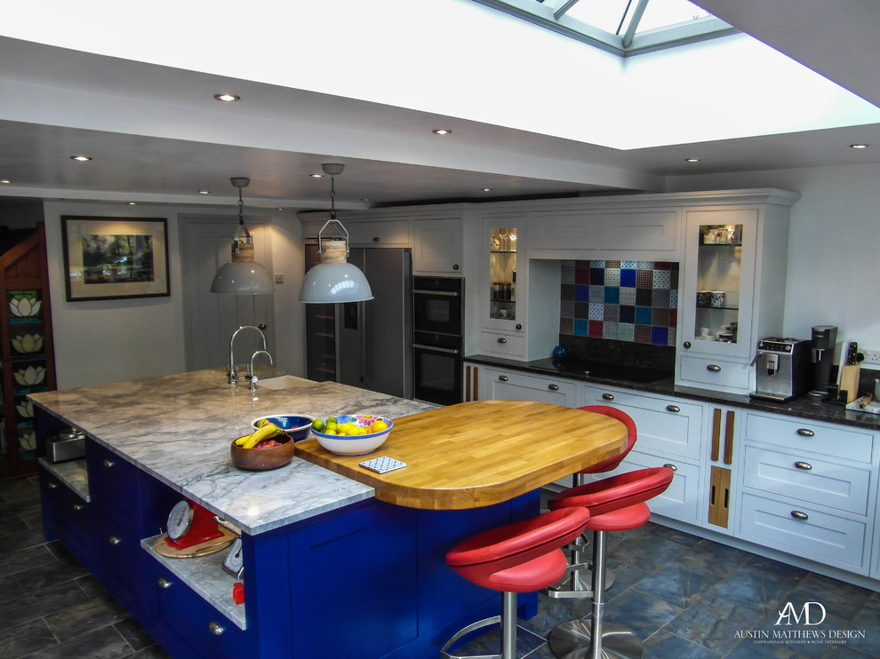 Photo of an eclectic kitchen in West Midlands.