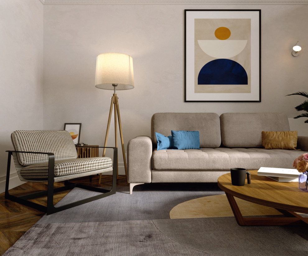 Дизайн проект гостинной для пары