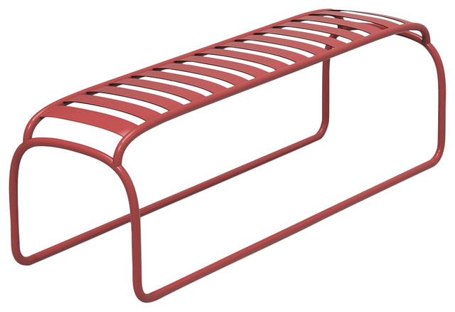 Turtle Minimalist Iron Bench, Brick