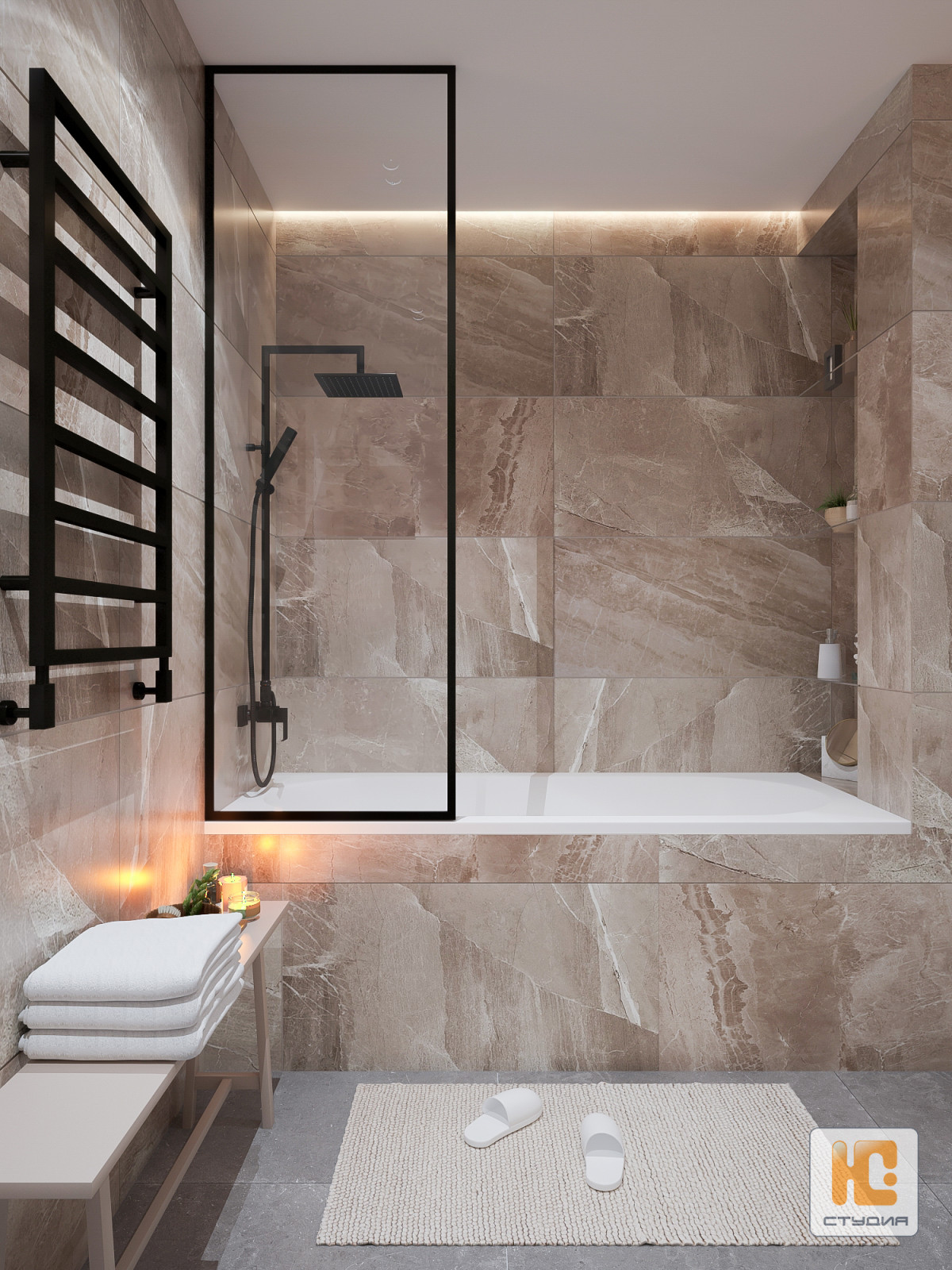 Дизайн-проект квартиры 84.00 м/кв