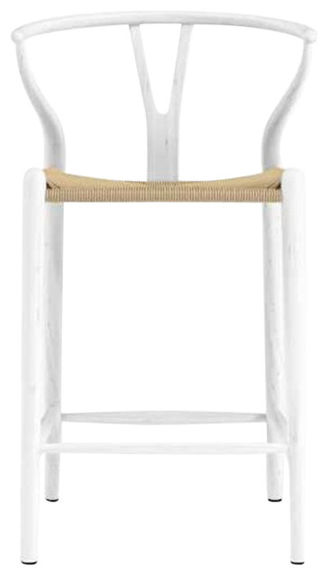 white wishbone stools