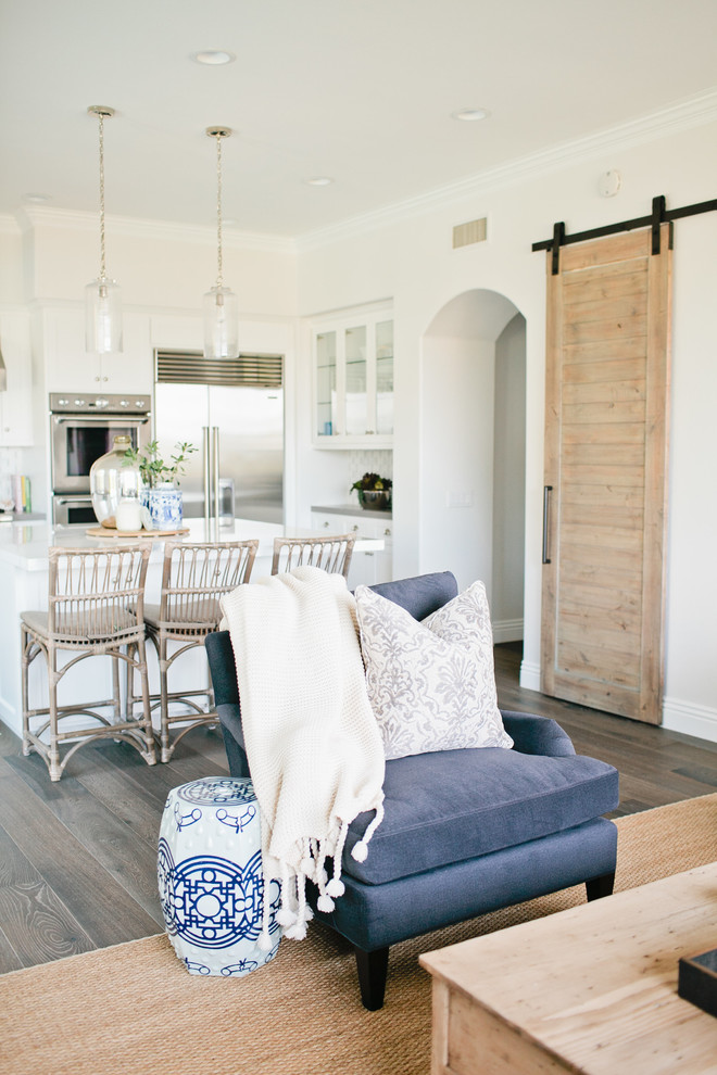 Inspiration for a transitional home design remodel in Orange County