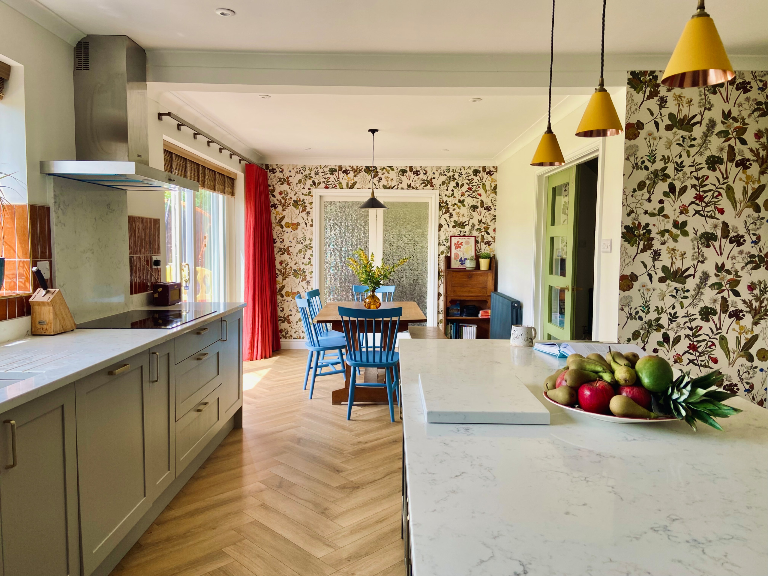 Family kitchen and hall remodelling