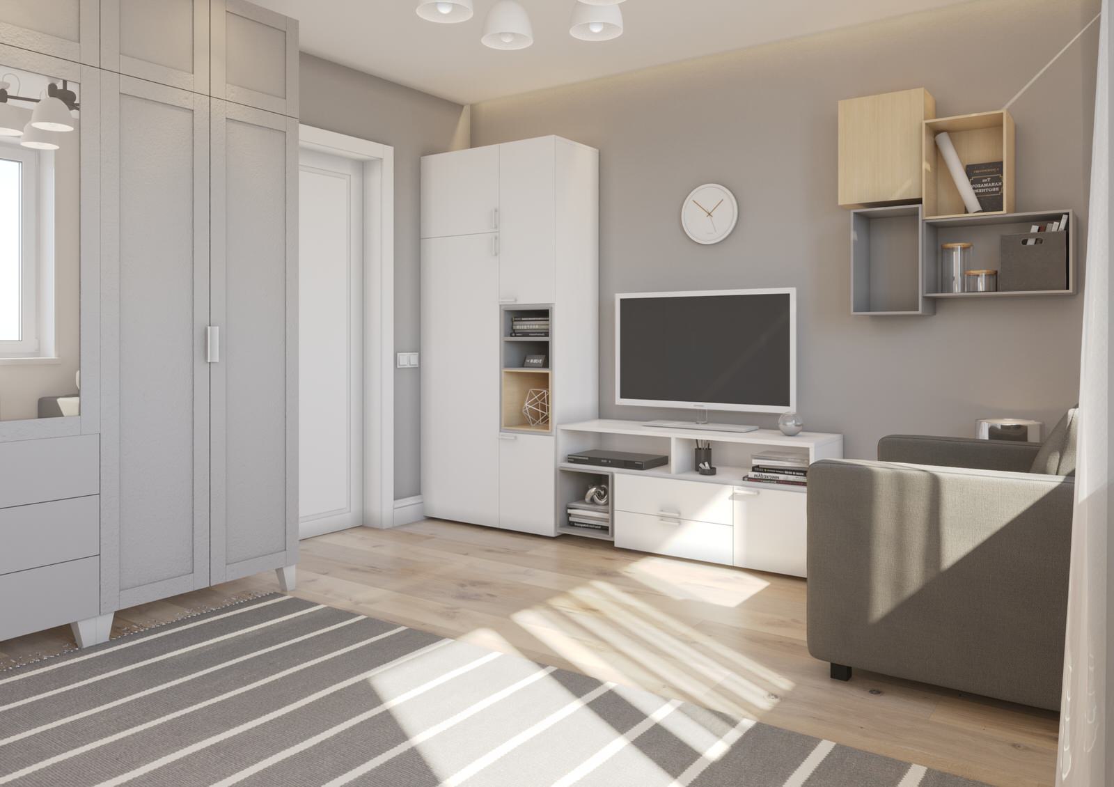 Хрущёвка Скандинавский стиль