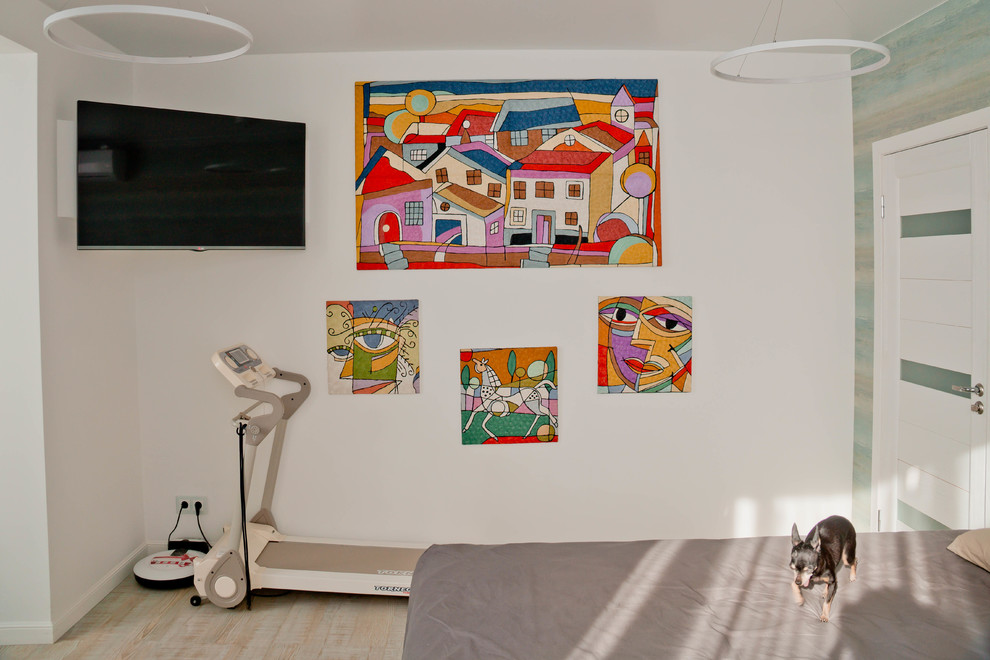 Квартира в современном стиле с элементами этно для молодой семьи