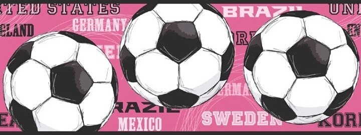 soccer ball wallpaper border