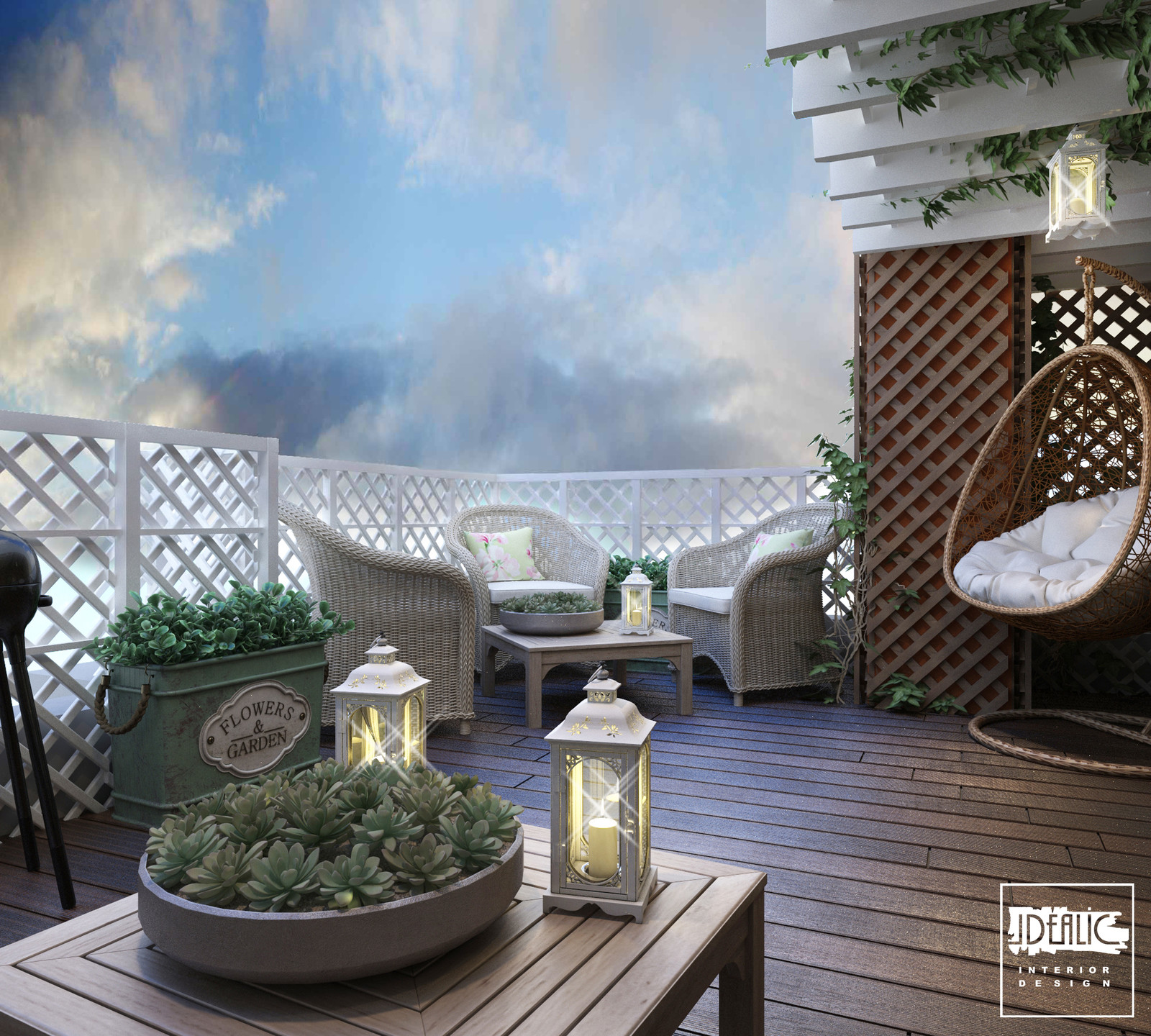 Прованс в загородной квартире