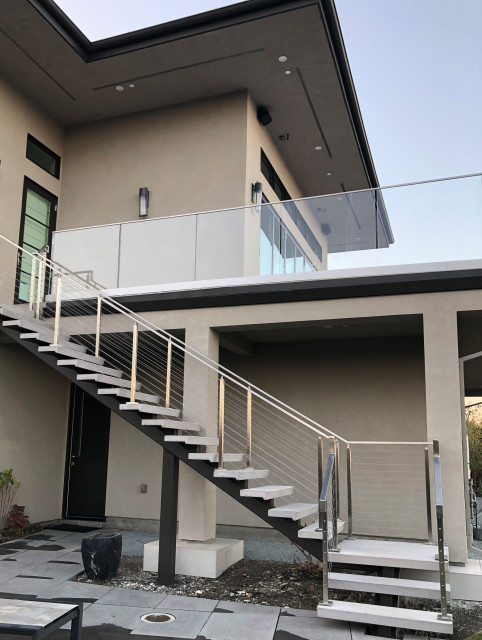 Nana Door & Glass Rail Remodel contemporary