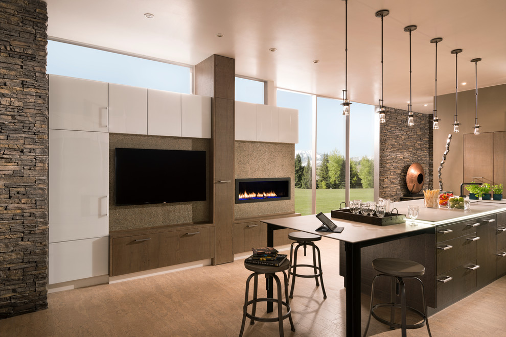 Inspiration for a transitional home design remodel in Los Angeles
