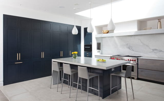 Large Open-Plan Kitchen Diner transitional-kitchen