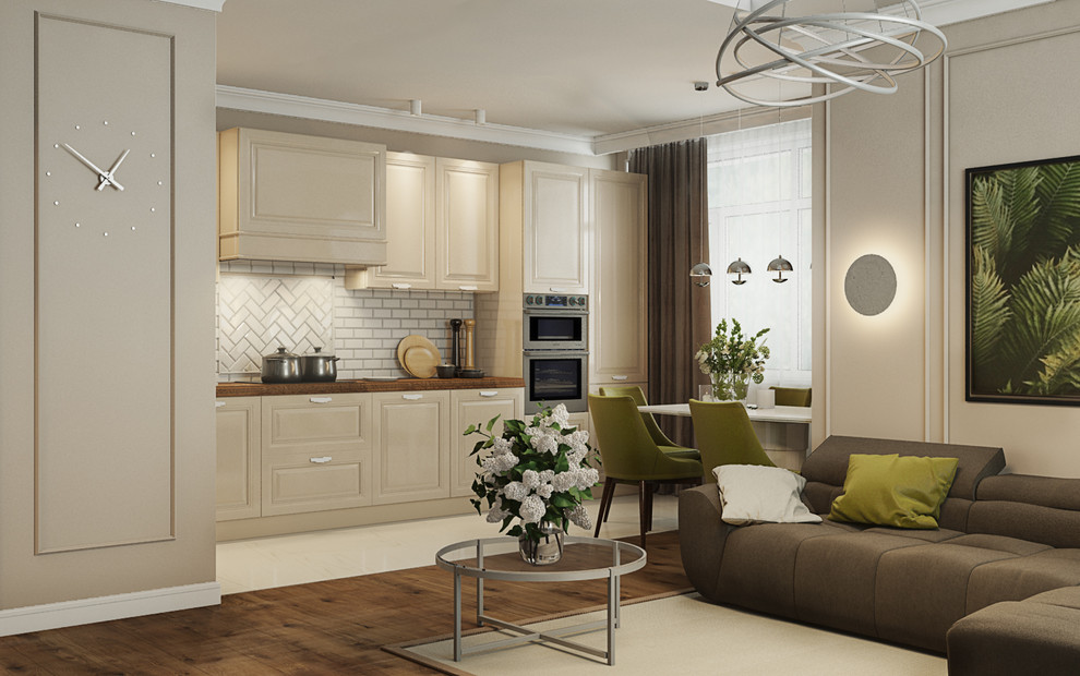 Кухня-гостиная. Визуализация