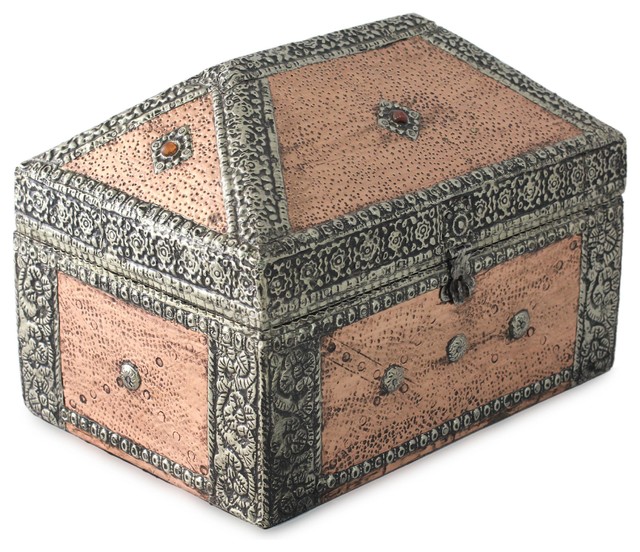 Novica Palatial Brass Jewelry Box - Traditional - Jewelry Boxes And 