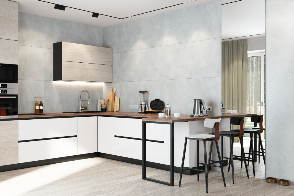 Кухня-гостиная в загородном доме