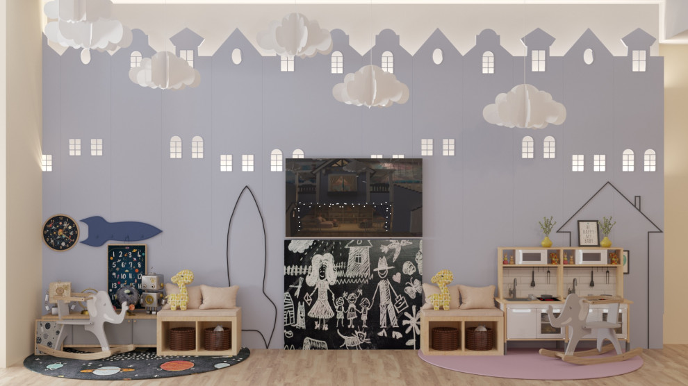 Интерьер детской игровой комнаты в санатории "Актер". г. Сочи