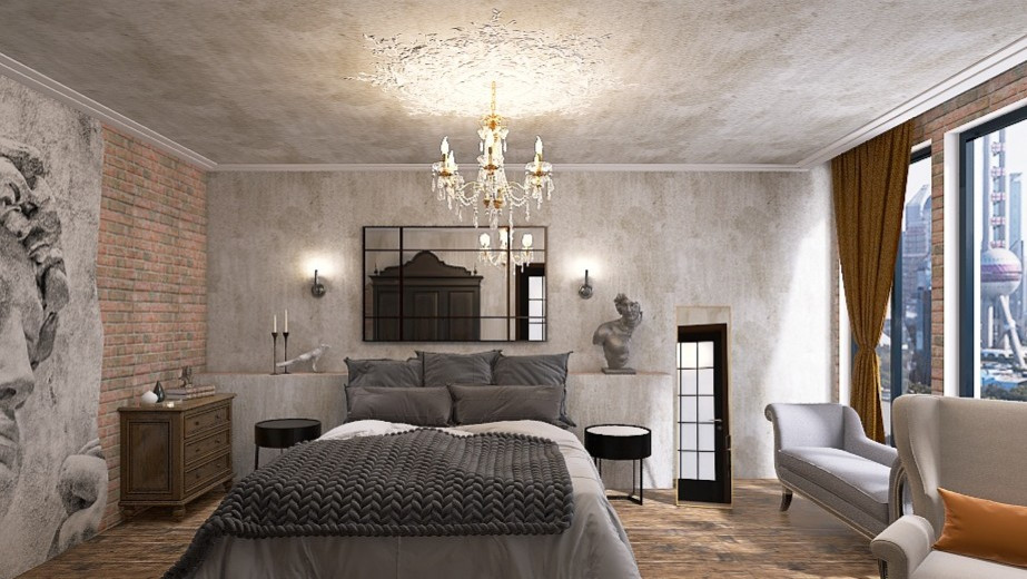 Спальня гранж "Вне времени"