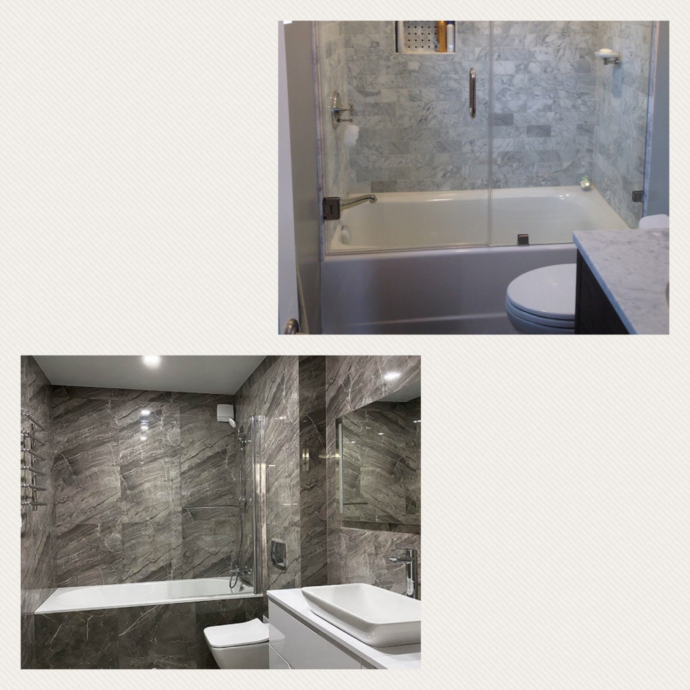 drop in vs skirt tub