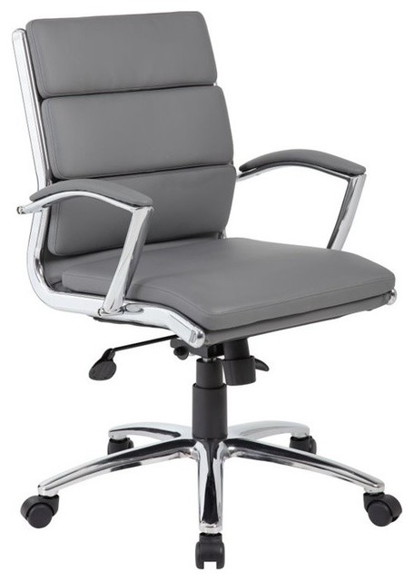 Boss Office CaressoftPlus Executive Mid-Back Chair In Black ...