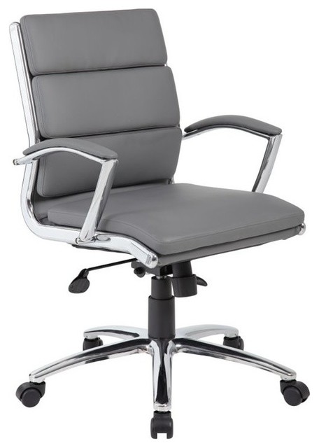 Boss Office Caressoftplus Executive Mid Back Chair Black Boss Office Caressoftplus Executive Mid Back Chair Gray
