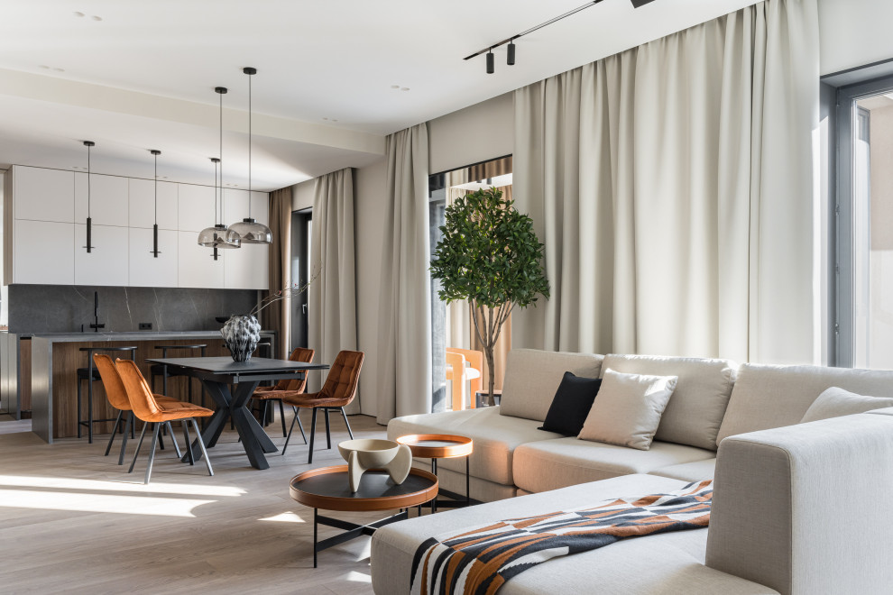 Квартира для активной семьи в минималистичном стиле