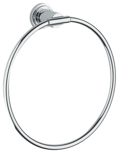 Grohe 40307000 Towel Ring In Starlight Chrome