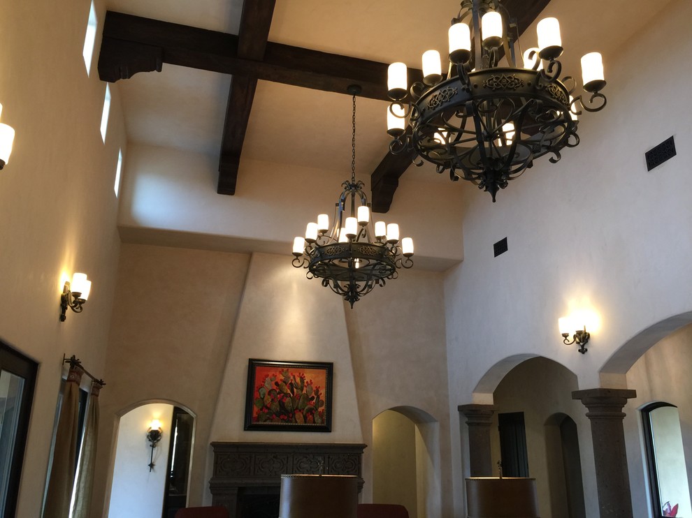 Inspiration for a rustic entryway remodel in Austin