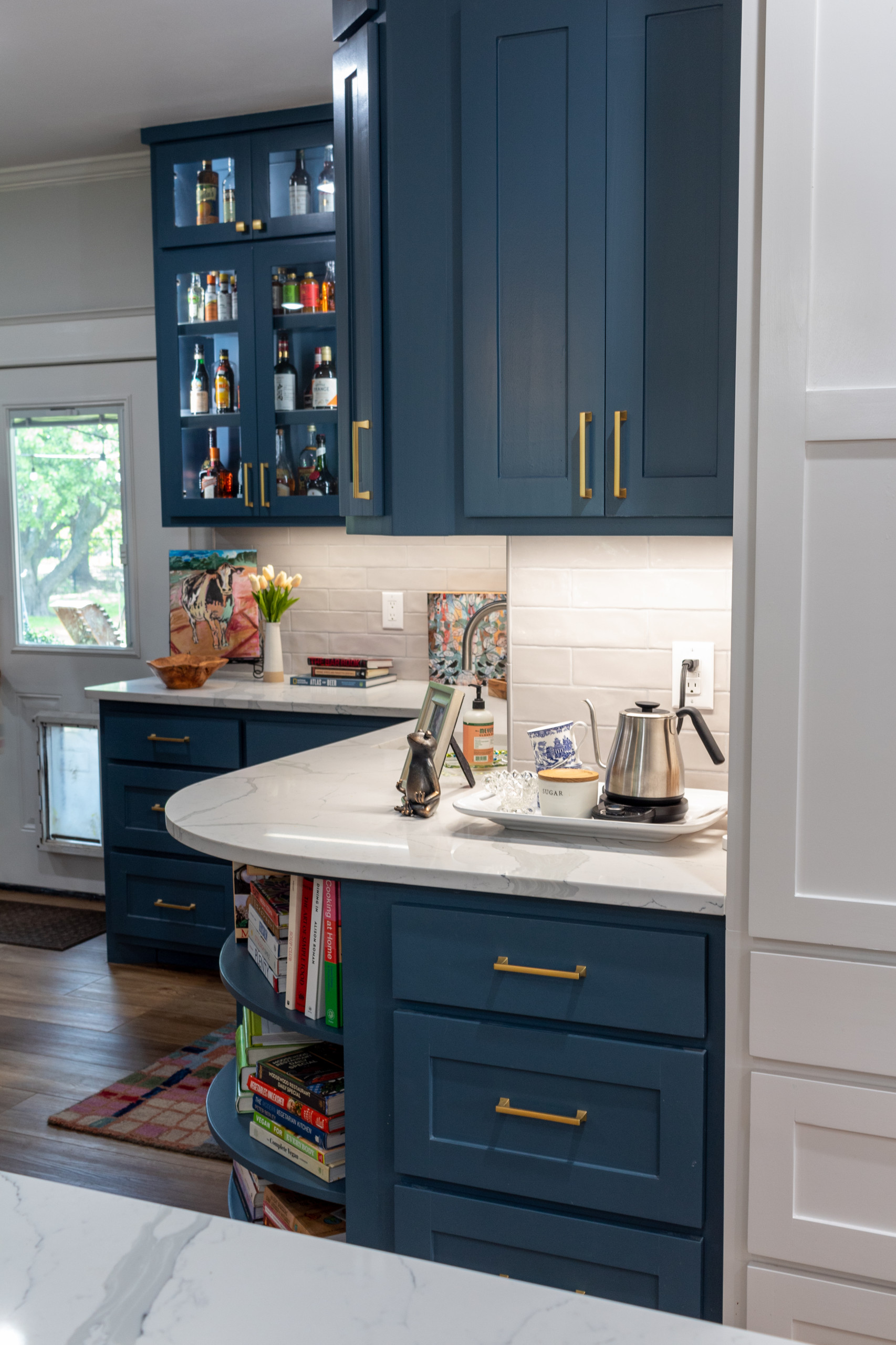 Completed Bar Area Open to Living Room