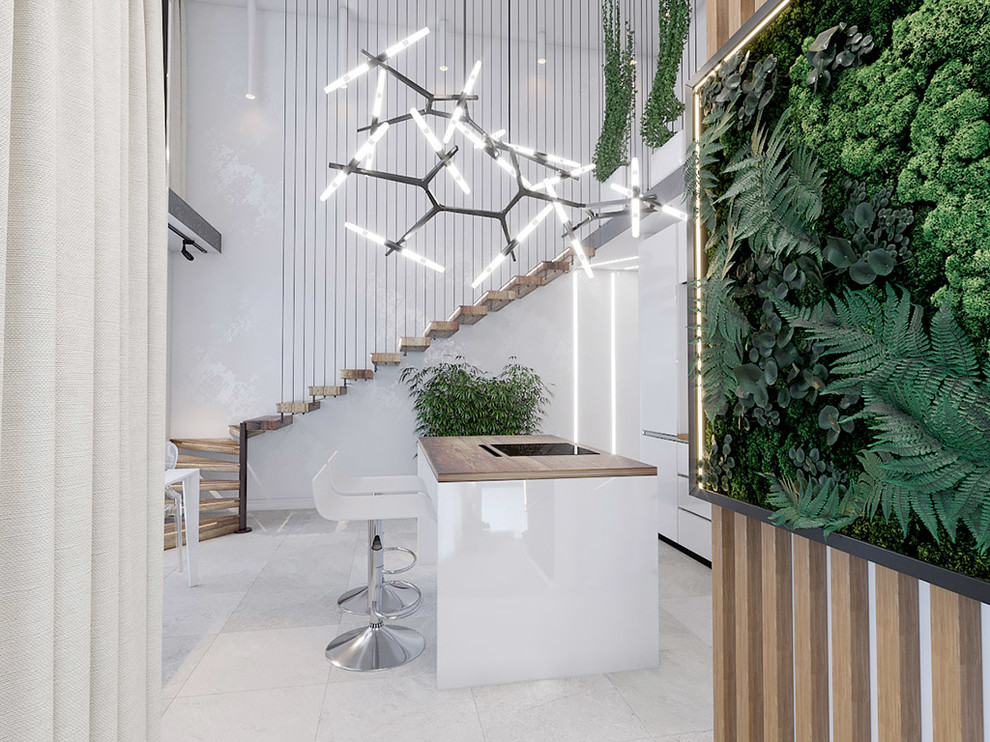 Интерьер двухуровневой квартиры