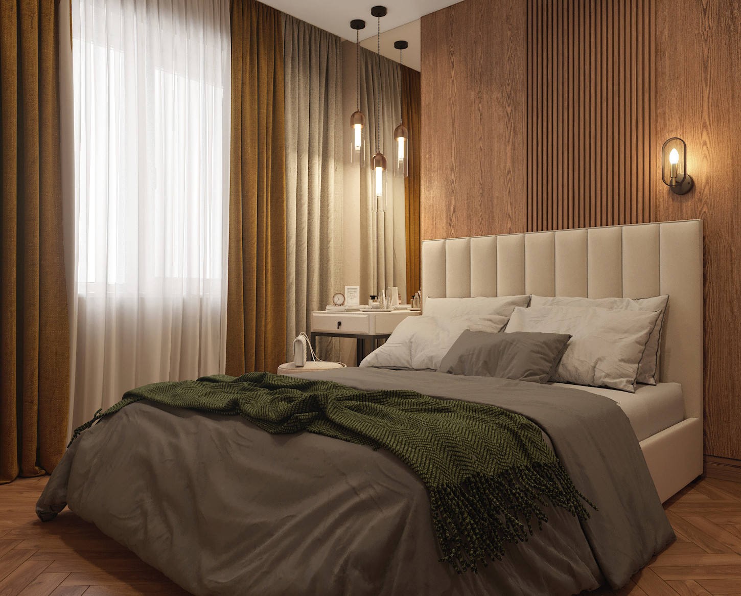 Современный интерьер спальни