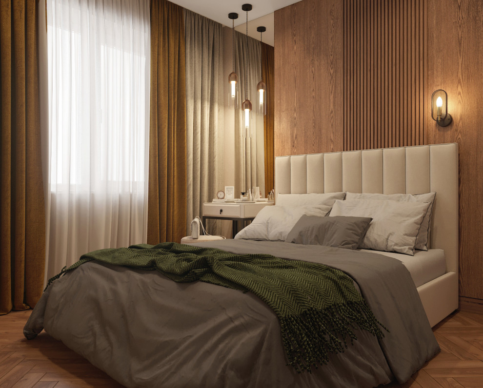 Современный интерьер спальни