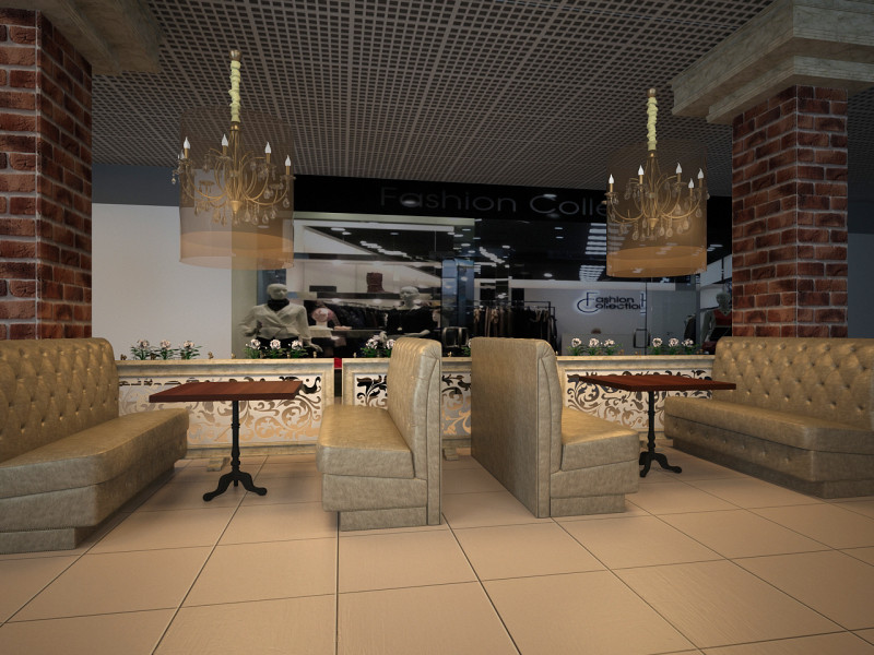 Дизайн интерьера кафе