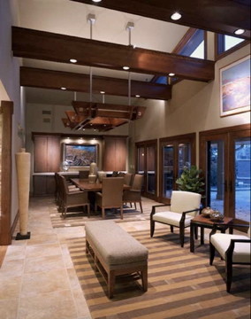 Inspiration for a contemporary dining room in Denver.