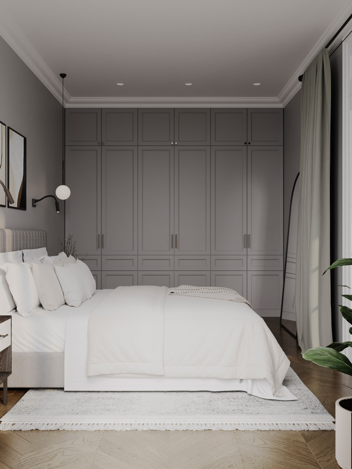 Современный mid-century в ЖК Западный Порт