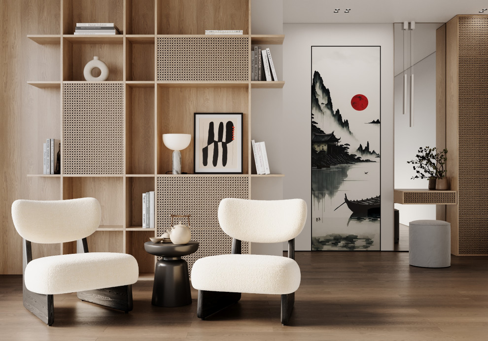 3д визуализация мягкой мебели в интерьерном окружении