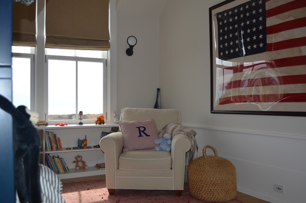 Beach style kids' room in Providence.