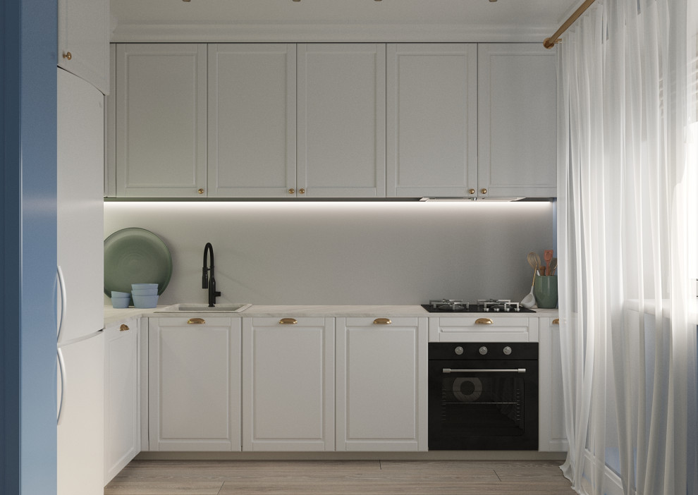 Кухня в голубом