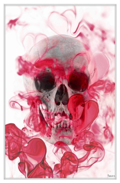 "Skull 2" Framed Painting Print, 16"x24"