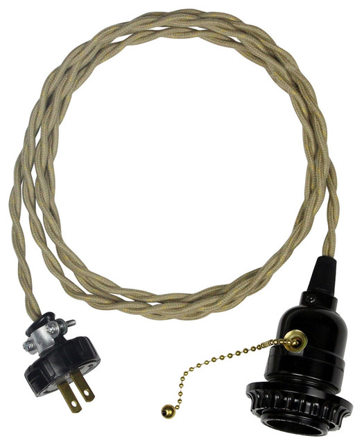 8ft. Cord with Pull Switch classique-chic-interrupteur-et-prise-electrique