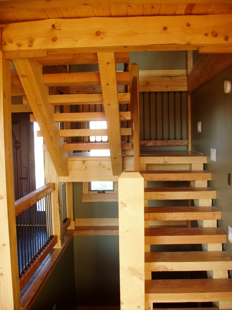 Staircase - rustic staircase idea