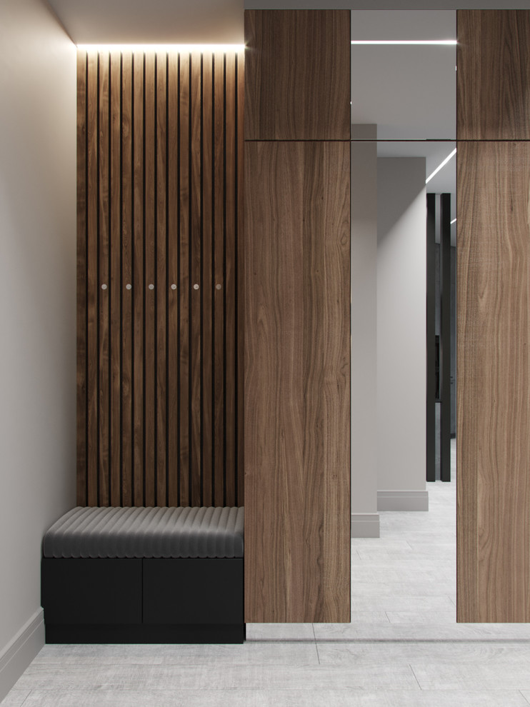 Бетон, дерево и камень