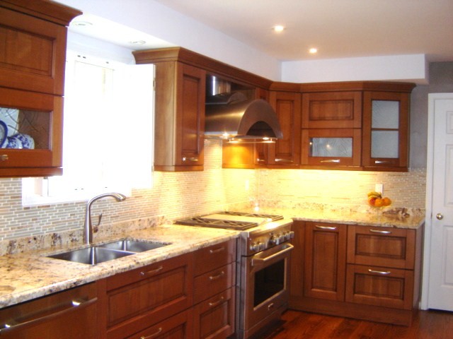 Inspiration for a transitional kitchen remodel in Toronto